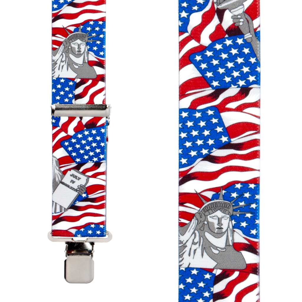 USA Liberty Suspenders - 2 Inch Wide