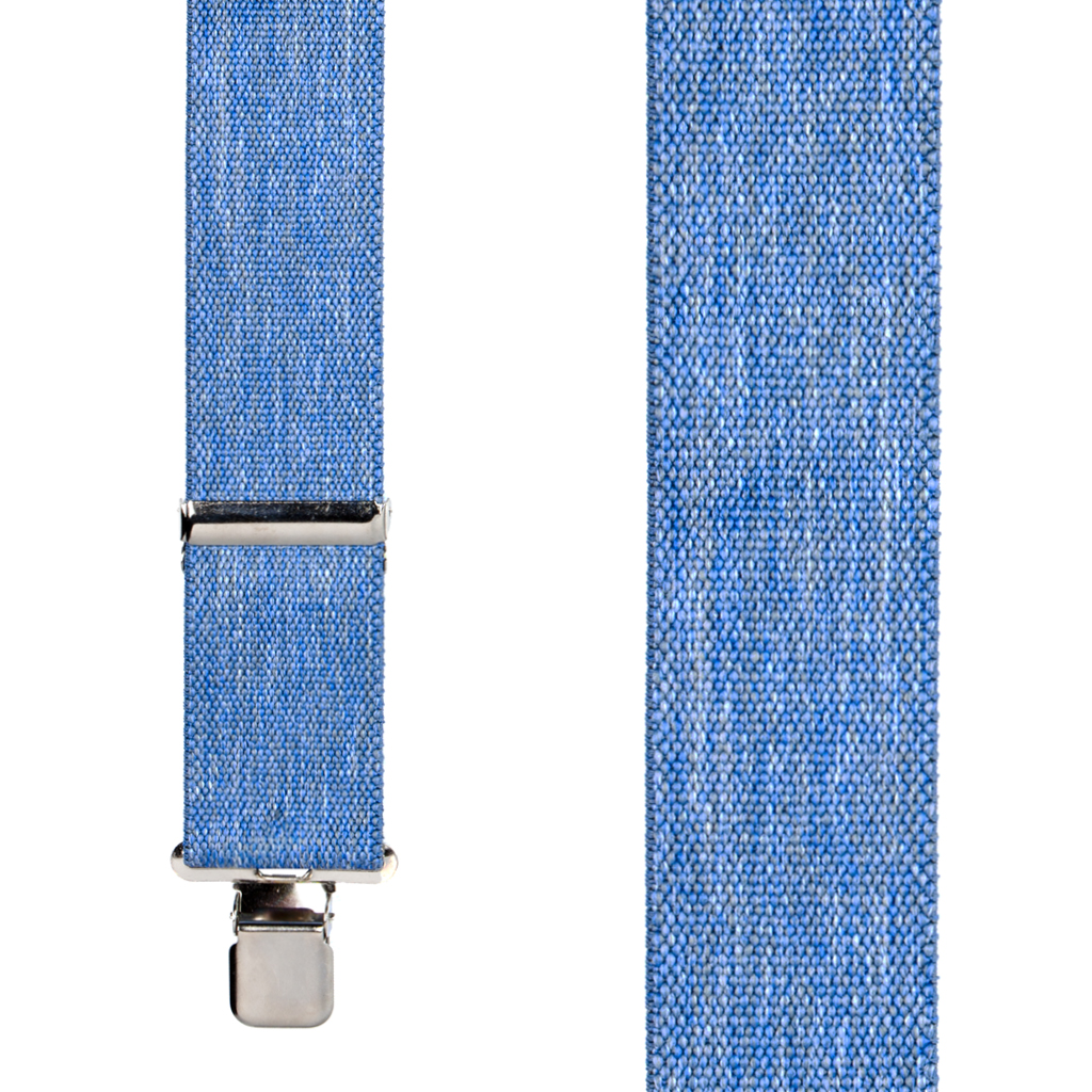 Denim Suspenders - 2 Inch Wide Clip