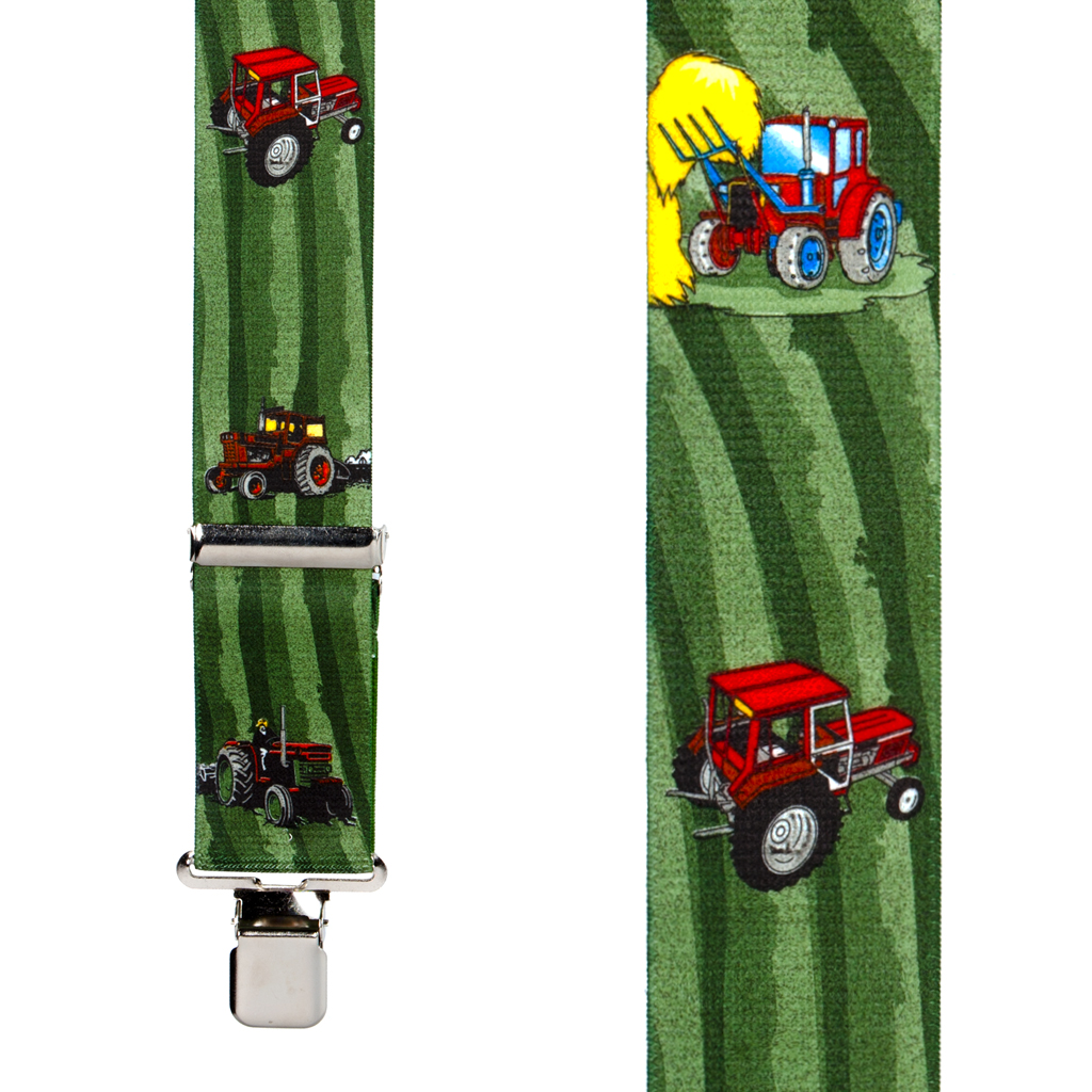 Red Tractors Suspenders